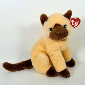 Ty Beanie Buddies Siam Cat Plush Plushie Soft Toy – Original Tag Included